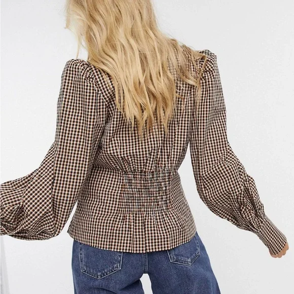 Inwear NWT Pedrine Mini Check Blouse. - Picture 6 of 10